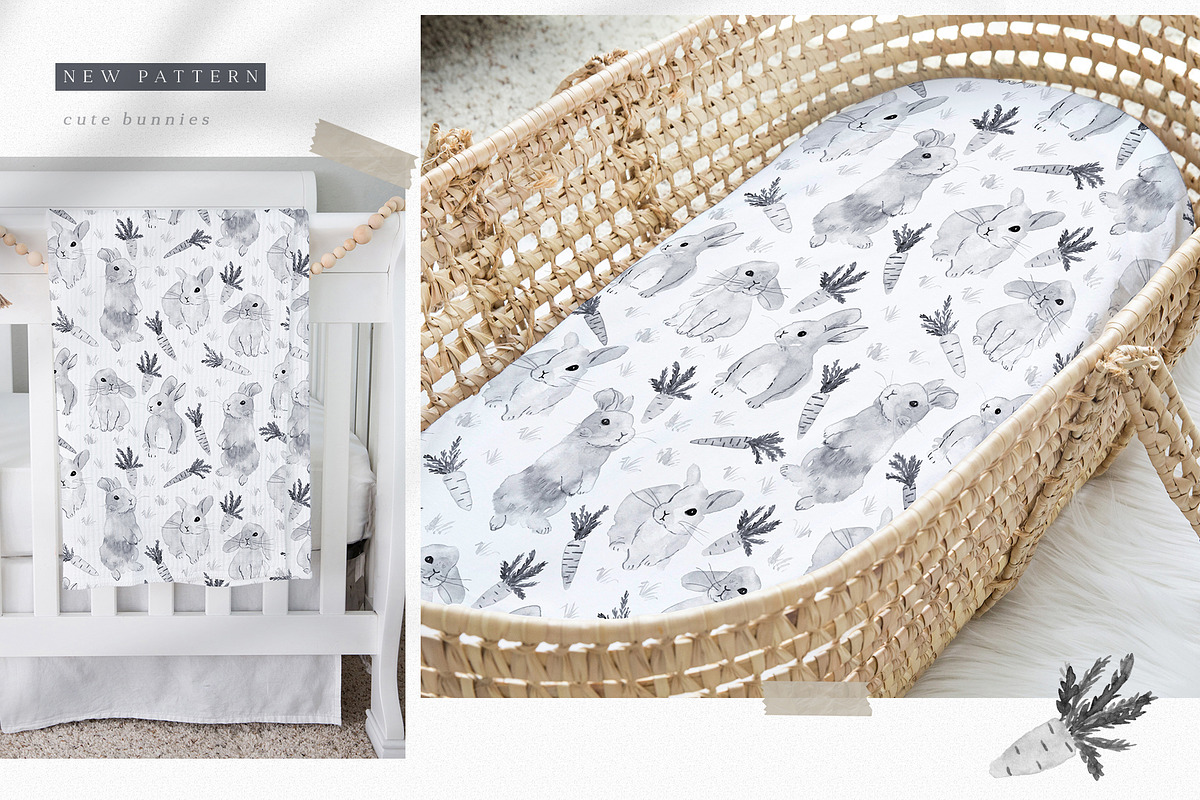 Monochrome Forest pattern collection, a Pattern Graphic by Inna Moreva (Photo 5 of 10)