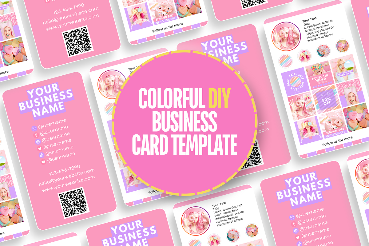 Business Card Template for Business, a Business Card Template by SunshineStudioBoutique (Photo 2 of 9)