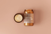 Amber Glass Candle Mockup Bundle, a Packaging Mockup by pmvch (Thumbnail 113 of 135)