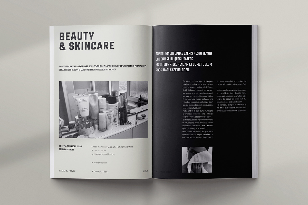 Lifestyle Magazine Template, a Magazine Template by Olion Lora (Photo 7 of 24)