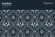 Festive Reindeer Seamless Pattern, a Background Graphic by moja doodle (Thumbnail 4 of 7)