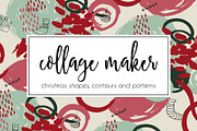 Christmas Clipart Pattern Bundle, a Background Graphic by Cozy pattern shop (Thumbnail 10 of 23)