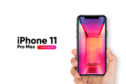 iPhone 11 Pro Max Mockup with Hand, an iPhone Mockup by Design Bits (Thumbnail 5 of 5)