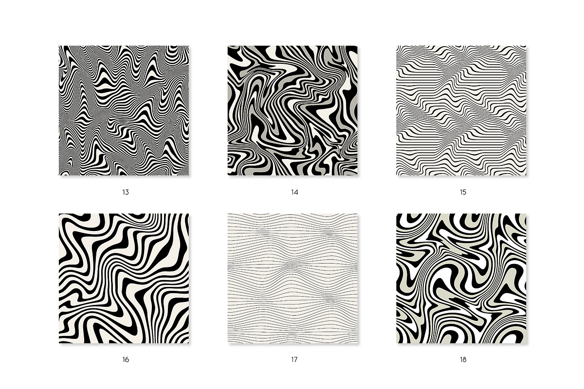 Distorted Seamless Patterns | Vol. 2, a Pattern Graphic by Curly_Pat (Photo 4 of 9)