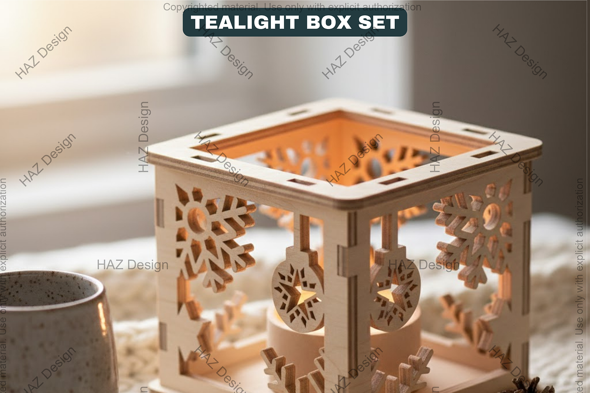 Laser Christmas Lantern Templates, a Graphic by AtacanDigital (Photo 2 of 13)