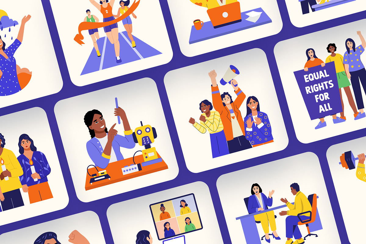 Feminist Icons Illustration, a Person Illustration by Creative Stall (Photo 6 of 10)