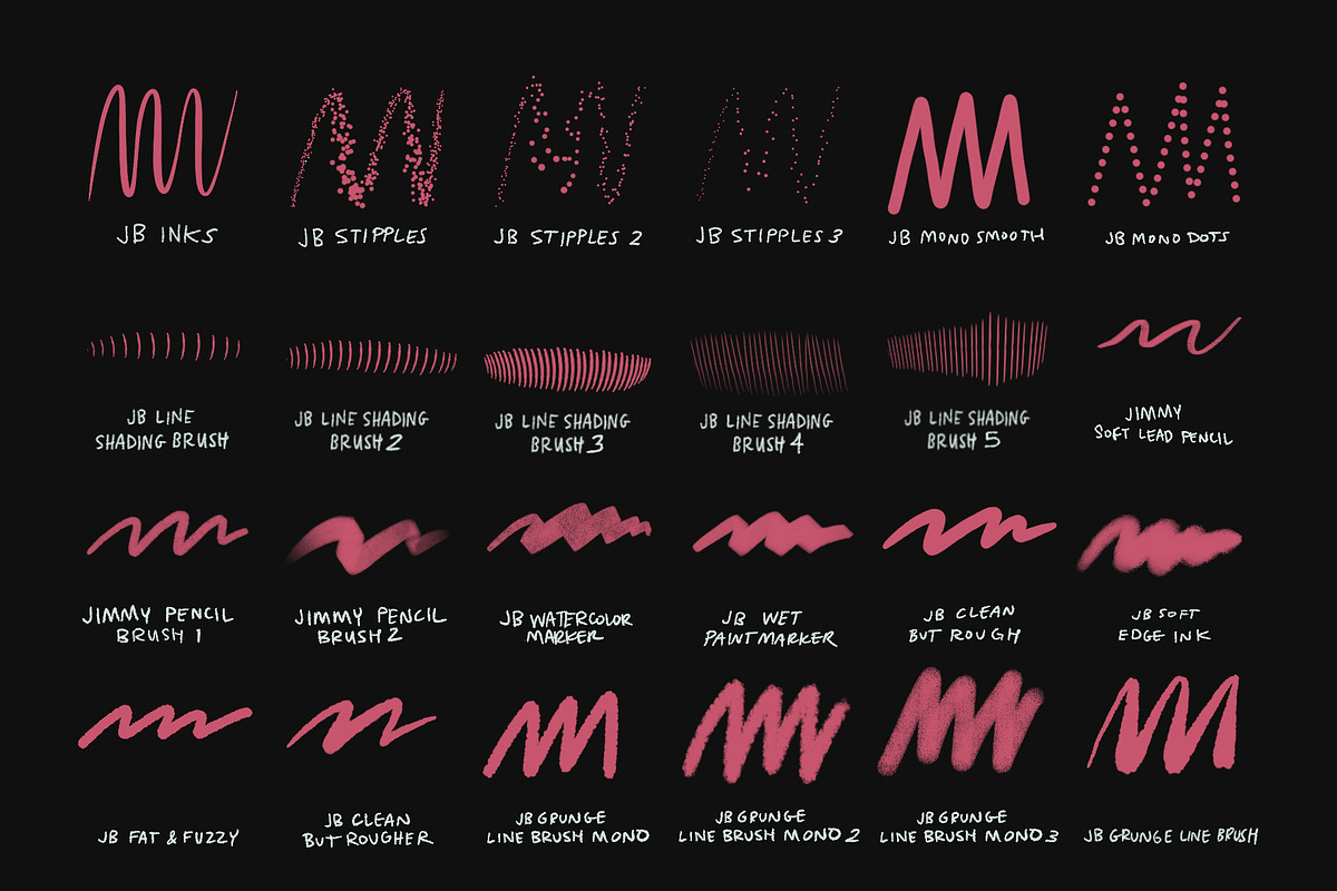 Totally Dope Brushes for Procreate, a Brush Add-On by JIMMY BREEN (Photo 2 of 4)