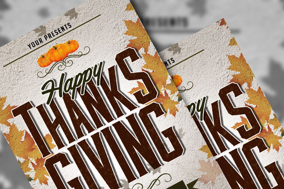 Thanksgiving Flyer, a Flyer Template by AyumaDesign (Photo 3 of 3)
