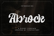 Abrock - Script Typeface, a Script Font by Typefactoryco (Thumbnail 1 of 8)