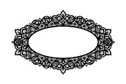 Vintage Lace Oval Frame Bundle, an Illustration by yasushie (Thumbnail 8 of 30)