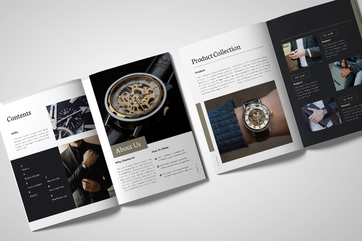 Luxury Watch Catalog, a Brochure Template by UICreative (Photo 4 of 4)