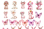 Fairy Watercolor Clipart Bundle, a Person Illustration by PrintablesByFranklyn (Thumbnail 7 of 8)