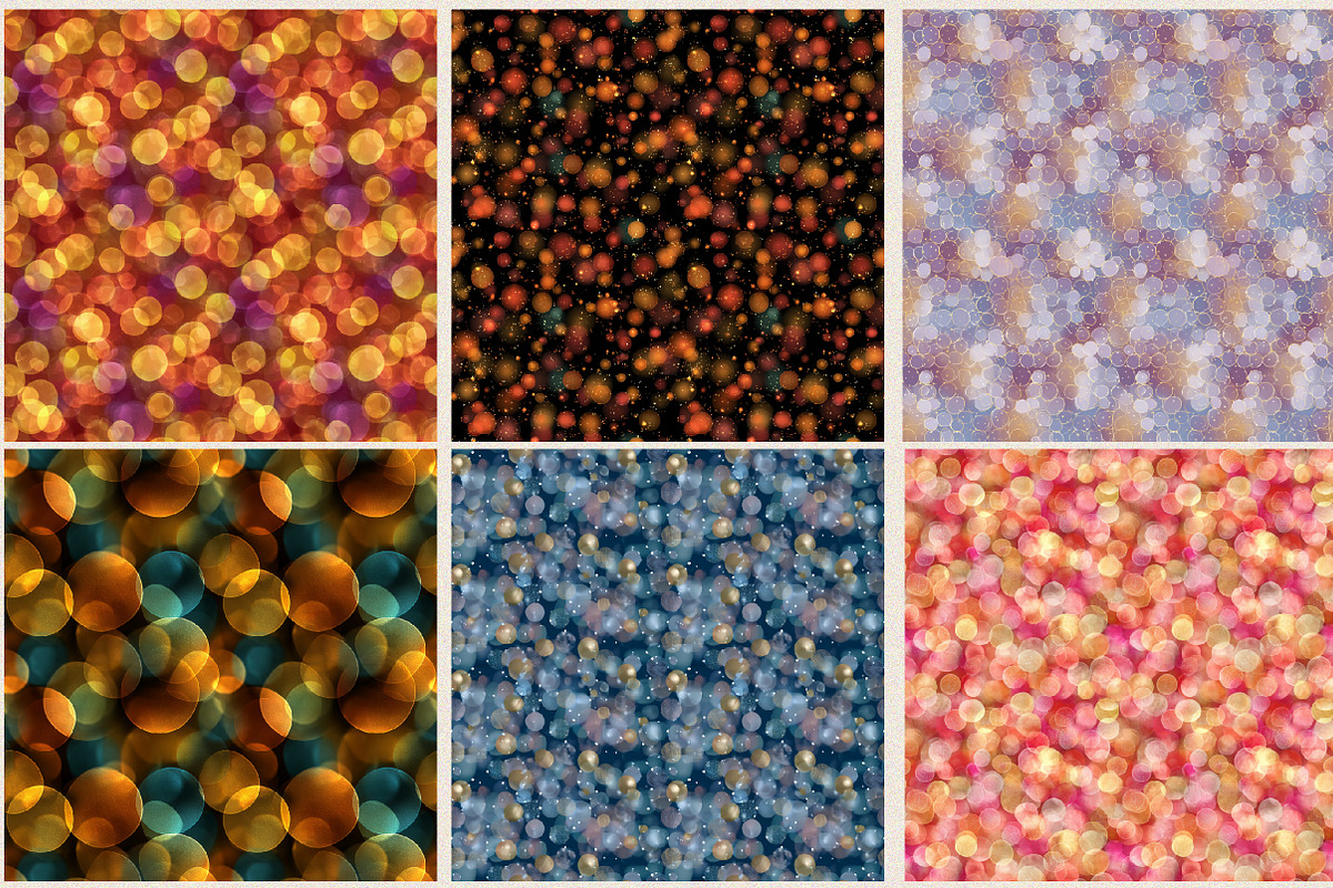 Bokeh Digital Paper Bundle, a Pattern Graphic by SVGArt (Photo 2 of 8)