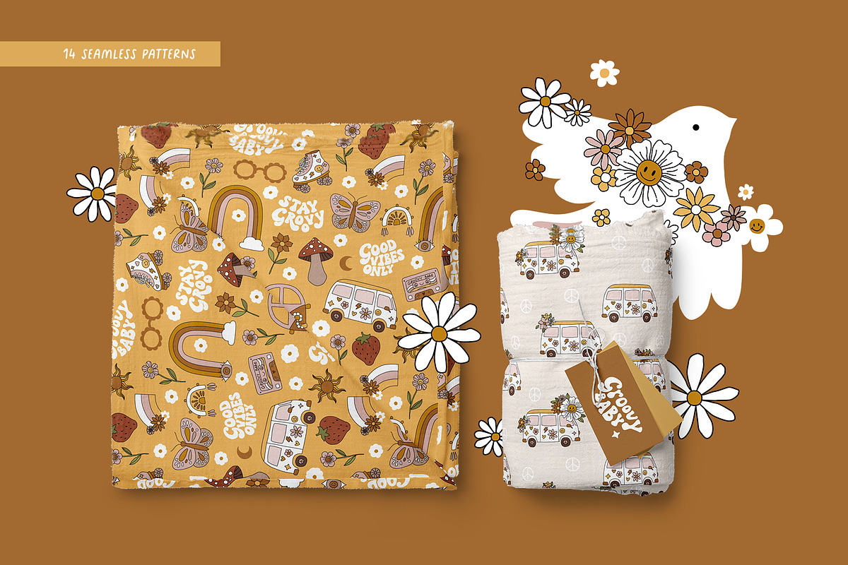 Groovy baby collection, an Animal Illustration by tatiletters (Photo 8 of 9)