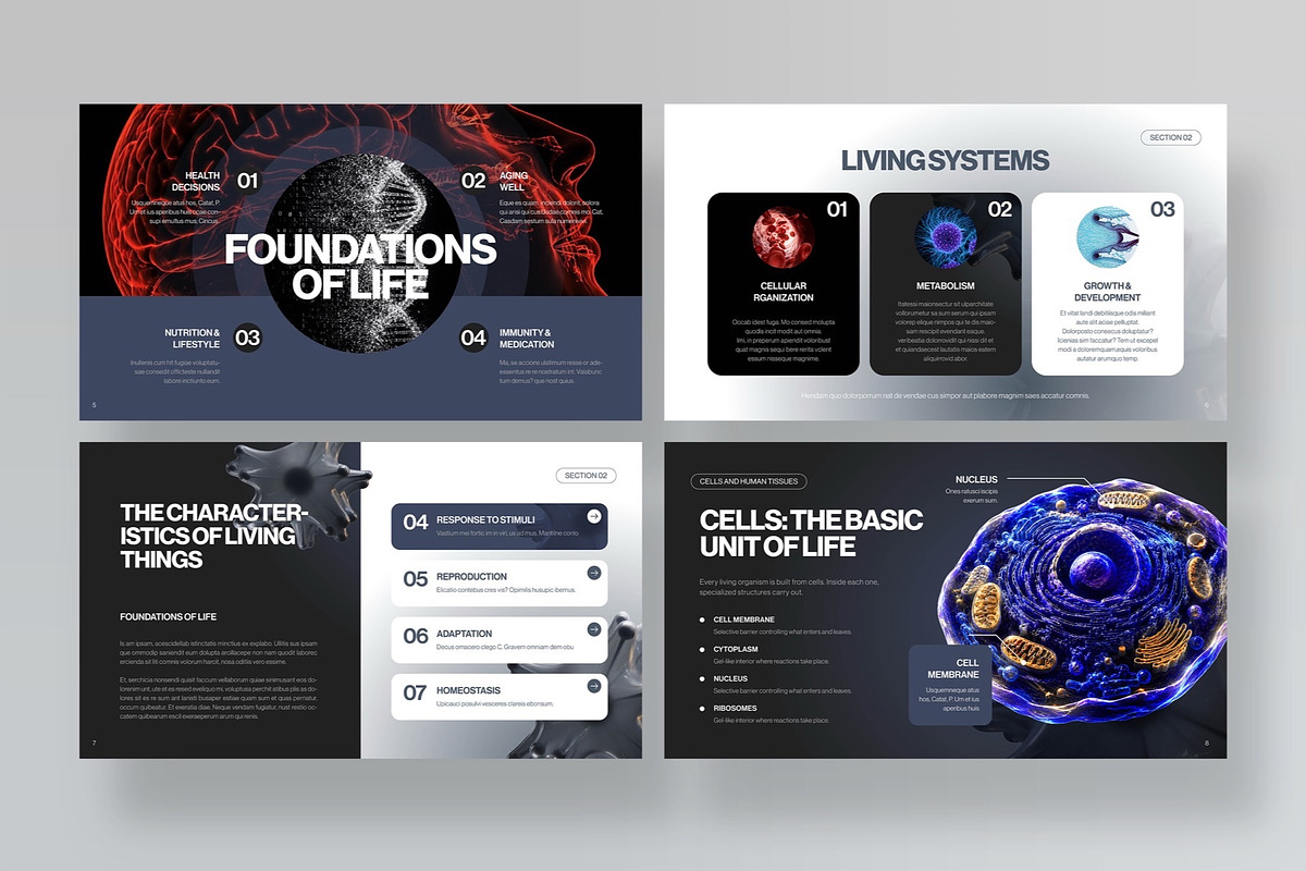 Biology Class Presentation Template, a Presentation Template by BrandPacks (Photo 3 of 7)