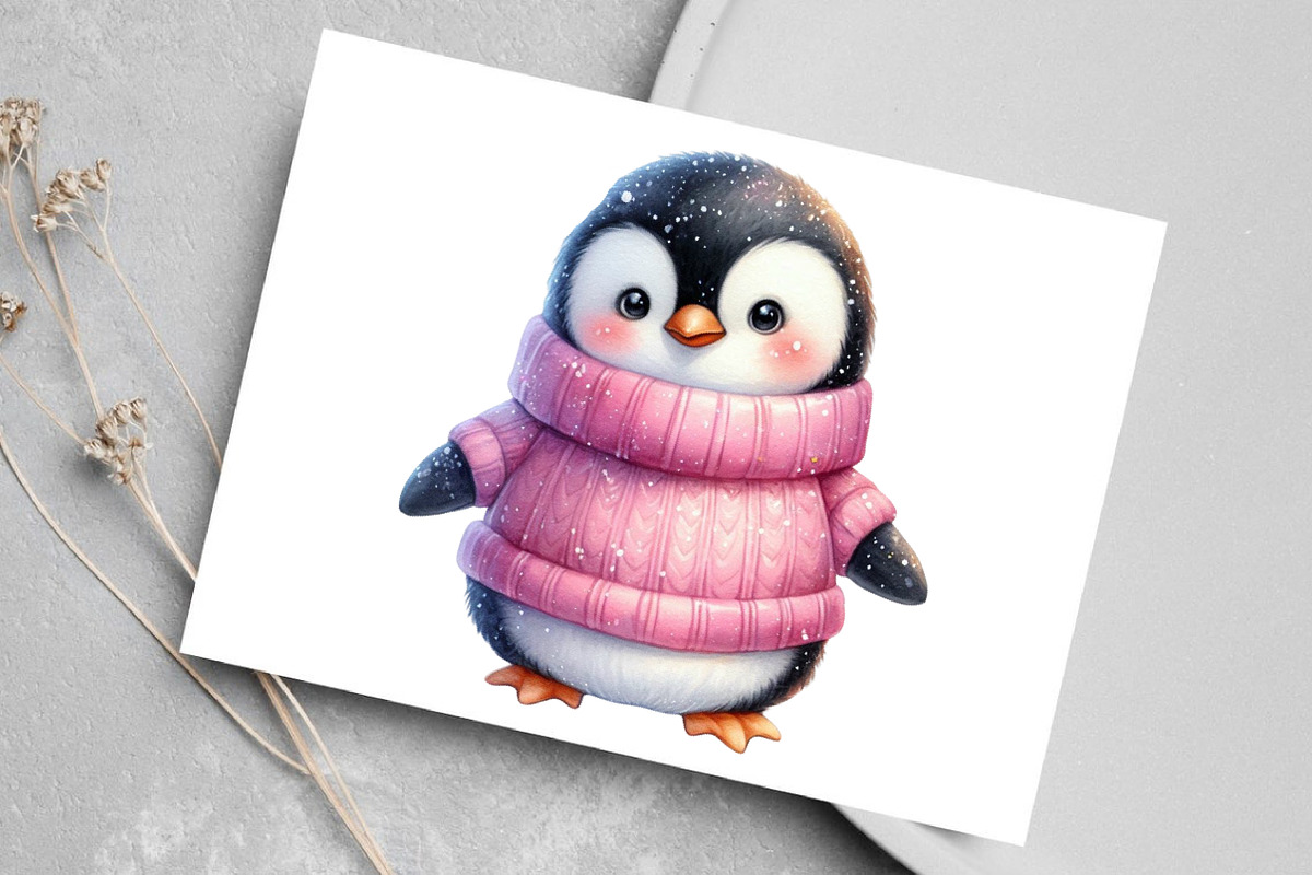 Pink Jumper Animals Christmas, an Illustration by Canvas Craft (Photo 7 of 8)