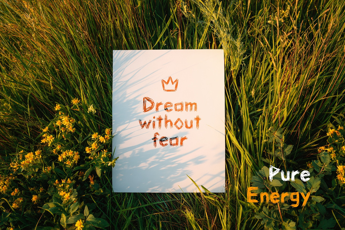 Memo Scratch Decorative Font, a Handwritten Font by Graphic Spirit (Photo 4 of 8)