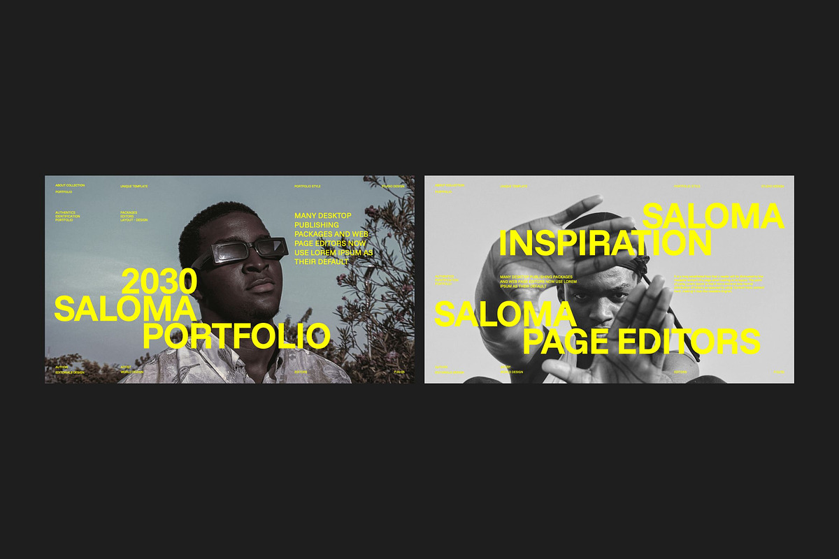 SALOMA - Brand Portfolio Template, a Presentation Template by Creatorism (Photo 2 of 9)