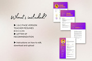 Teacher Resume Template |Canva, a Resume Template by MediaKitTemplates (Thumbnail 9 of 10)