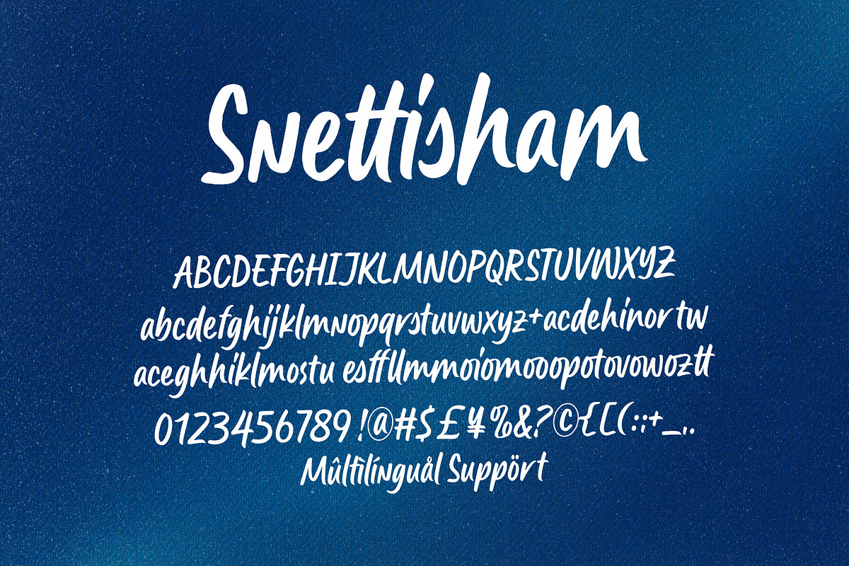Snettisham – Bold Handwritten Script, a Handwritten Font by Four Lines Std. (Photo 9 of 10)