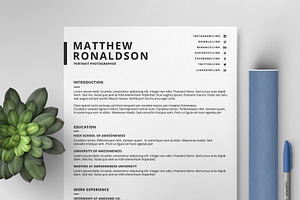 Resume/CV Template IX