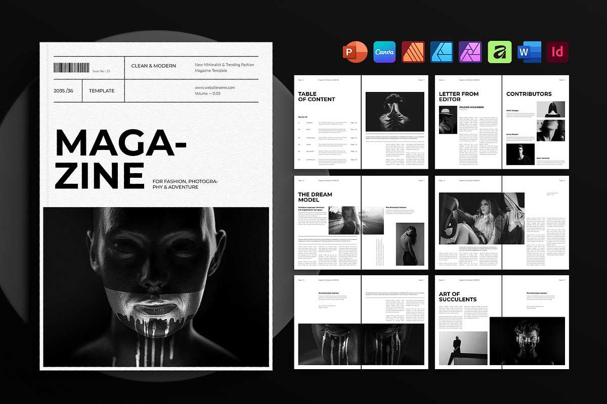 Magazine Template, a Magazine Template by DesignCrest (Photo 1 of 13)
