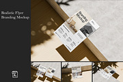 Realistic Flyer Branding Mockup, an Advertising Mockup by SimpangGraphics (Thumbnail 1 of 5)