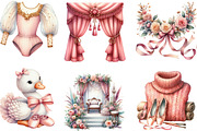 Watercolor Ballet Whisper Clipart, an Illustration by Designking (Thumbnail 2 of 4)