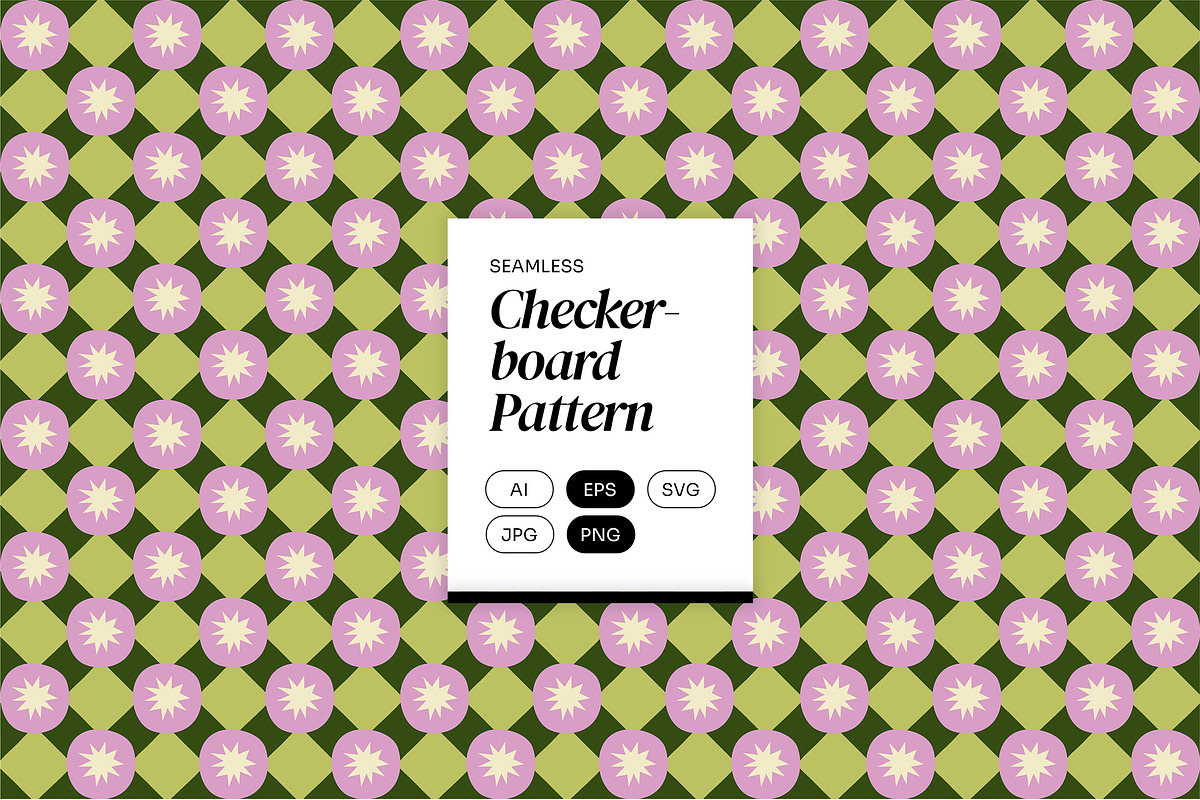 Checkerboard Pattern, a Pattern Graphic by Neermana (Photo 1 of 5)