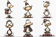 Whimsical Geese Clipart Bundle, an Illustration by Canvas Craft (Thumbnail 3 of 7)
