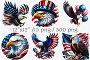 Independence Day USA Clipart, a Decorative Illustration by GalaDesign03 (Thumbnail 2 of 5)