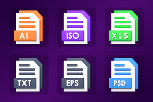 File Format 3D Icon Pack