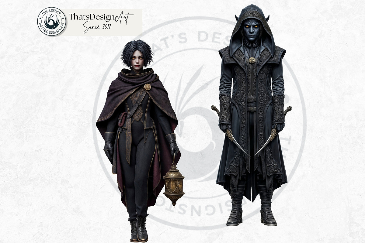Obsidian Opera Characters Cliparts, a Person Illustration by ThatsDesignArt (Photo 12 of 13)