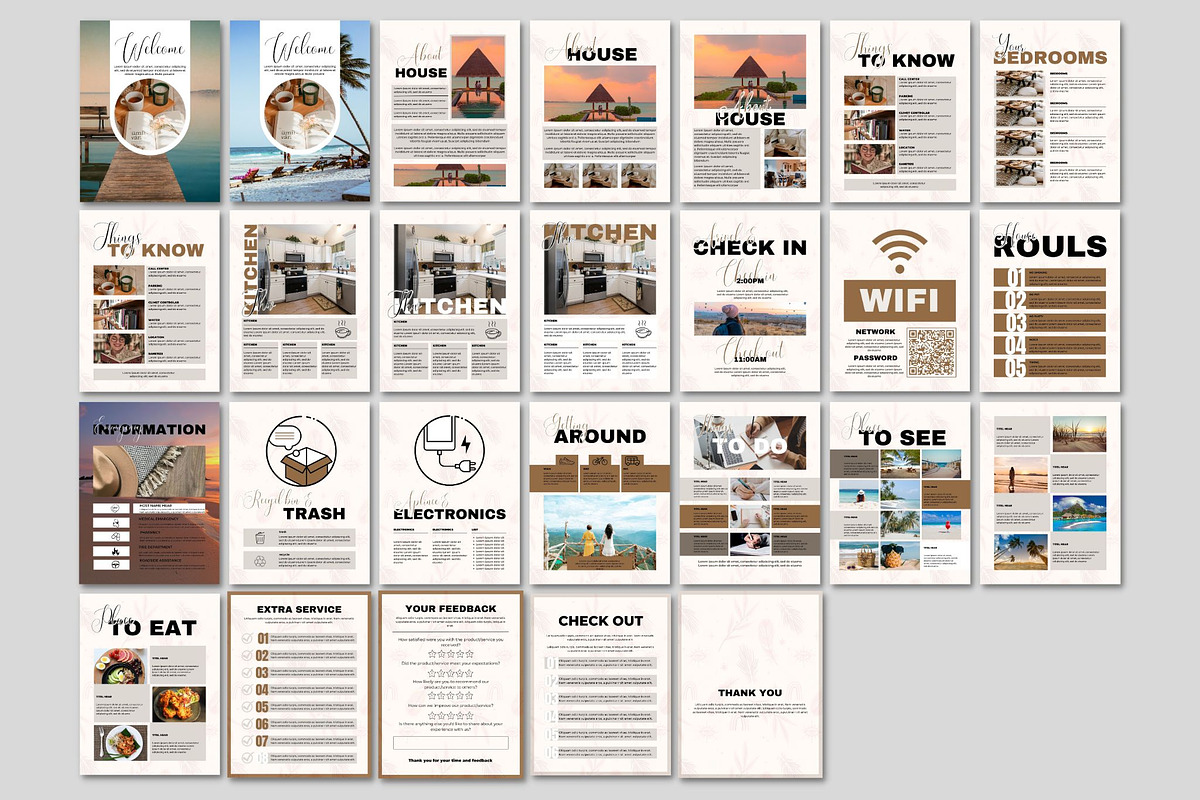 Airbnb Welcome Book Template