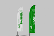 Flag Banner Convex Mockup, an Advertising Mockup by Bartama Graphic (Thumbnail 3 of 4)