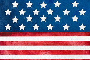Beautiful pattern with the colors of the American Flag