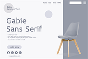 Gabie Sans Serif Font, a Sans Serif Font by Kreabie (Thumbnail 2 of 5)