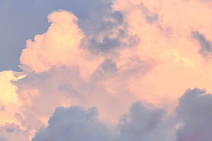 Beautiful lush yellow clouds