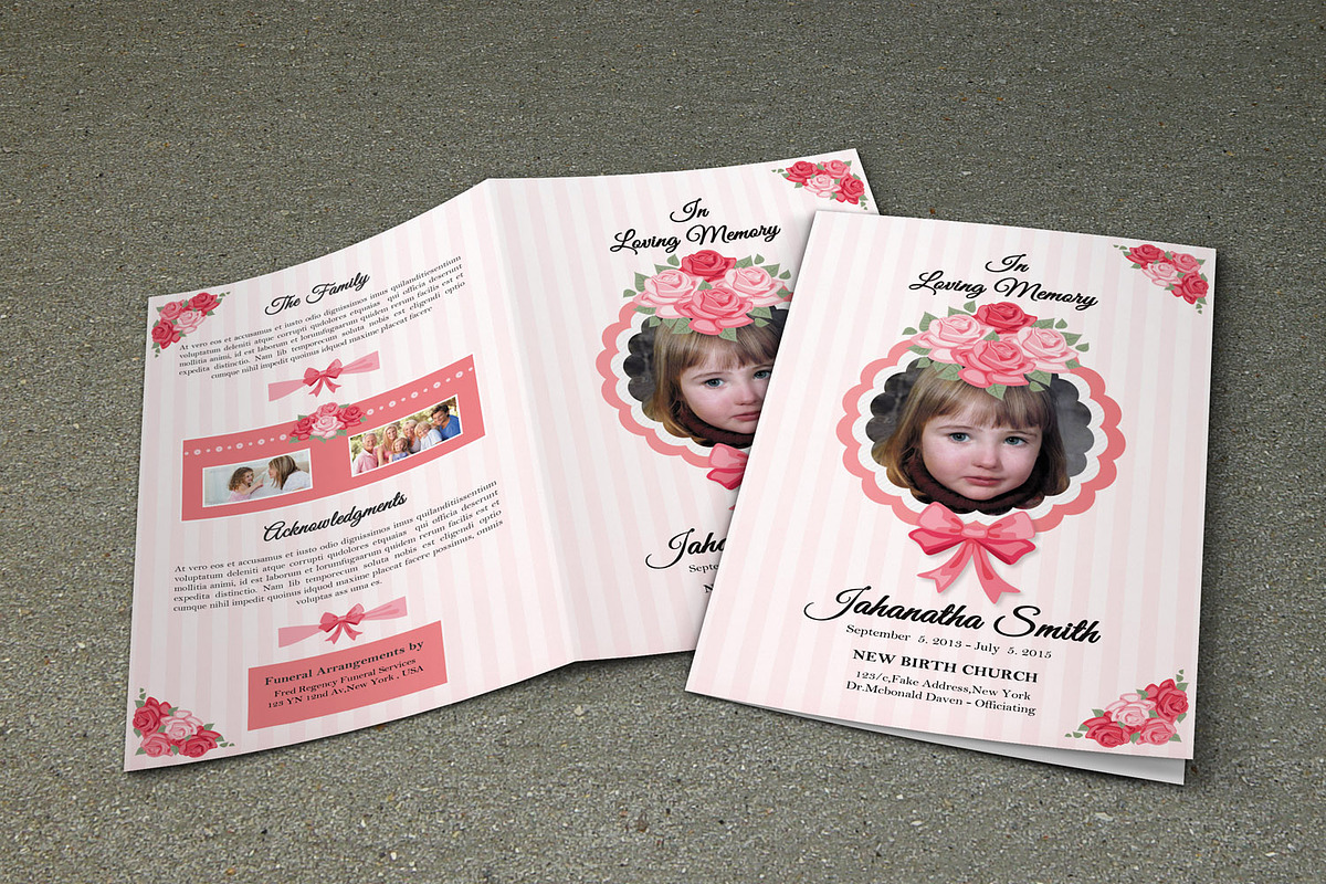 Funeral Program Template-V239, a Brochure Template by Template Shop (Photo 1 of 4)