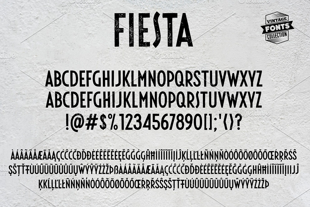 Fiesta - 2 vintage fonts preview 5
