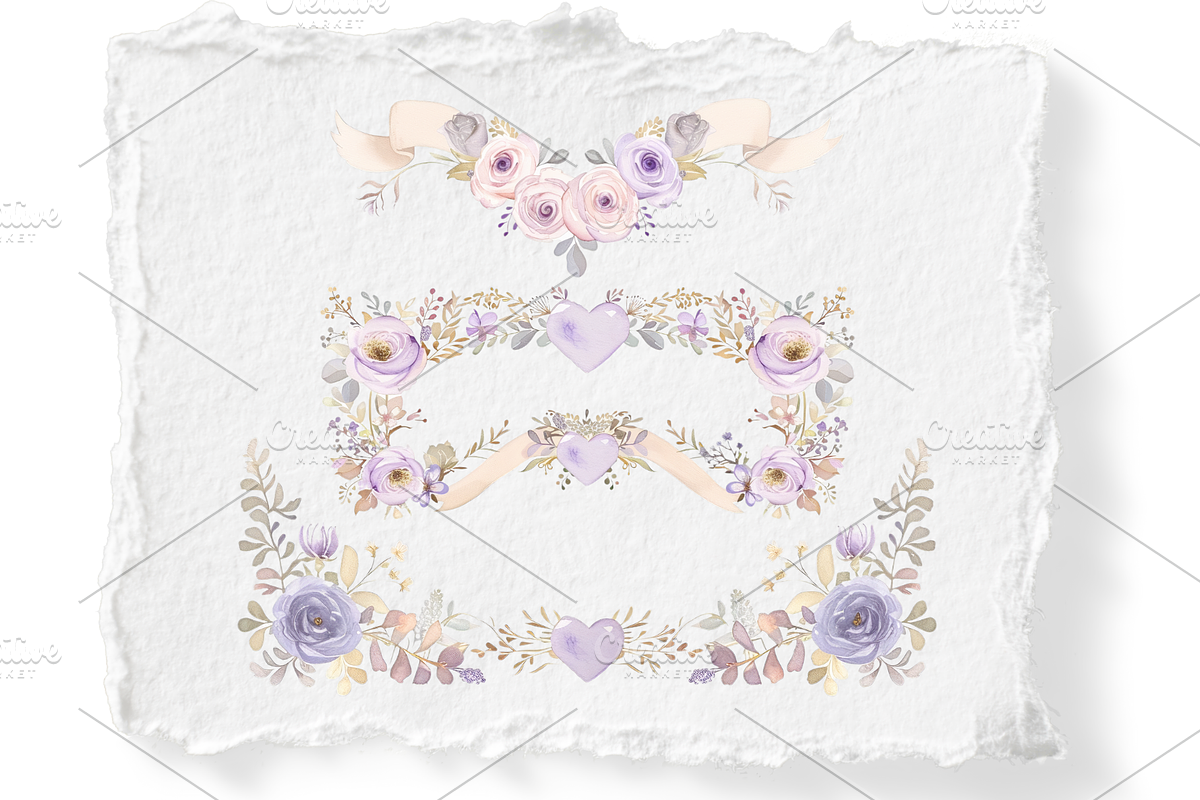 FLORAL RHAPSODY | 18 Wreath CLIPARTS, a Decorative Illustration by RefinedFantasyStudio (Photo 3 of 4)