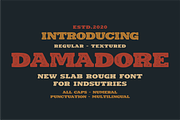 DAMADORE TYPEFACE, a Slab Serif Font by 24Design Studios (Thumbnail 1 of 7)