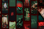 Dark Glamour Social Media Bundle, a Social Media Template by The Flossy Finch (Thumbnail 8 of 13)