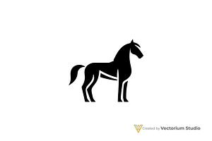 Modern Horse Geometric Logo, a Branding & Logo Template by Vectorium Studio
