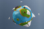 Low Poly Earth, an Environmental 3D Model by CreativeeArt (Thumbnail 5 of 14)