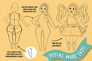 Character pose brush kit, a Brush Add-On by Brushed Rose (Thumbnail 4 of 4)