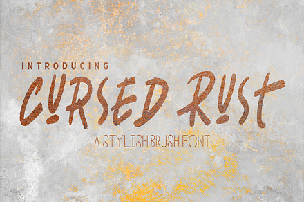 Cursed Rust – Stylish Brush Font