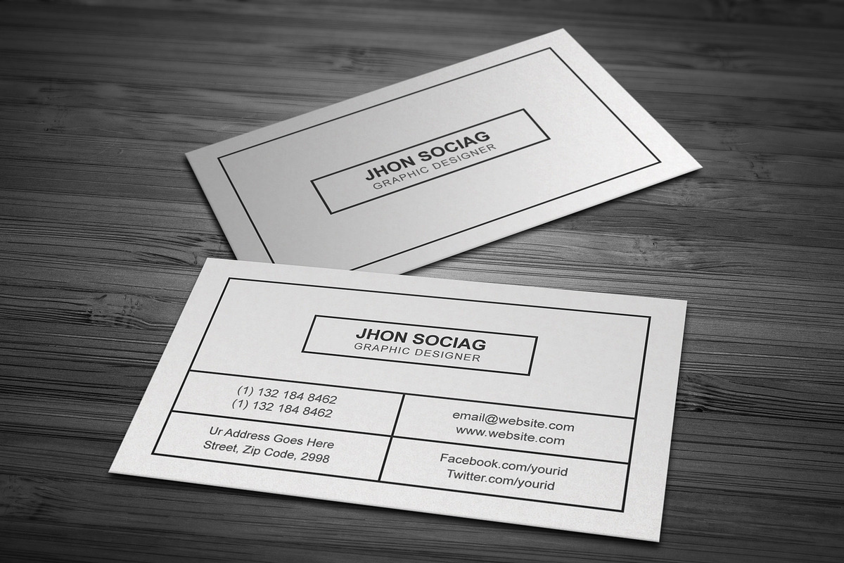 Simple Individual Business Cards, a Business Card Template by Galaxiya (Photo 6 of 8)
