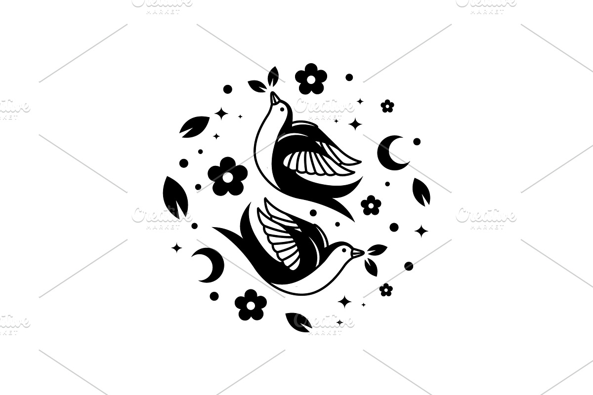swallow bird flying freedom logo, a Branding & Logo Template by devastd