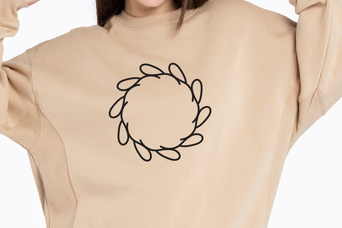 Hand Drawn Round Leaves SVGs, a Decorative Illustration by M9 Design (Photo 3 of 10)